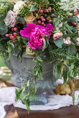Wedding decor, floral arrangement