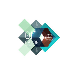 Geometric modern infographic options templates