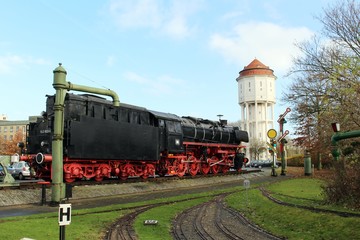 Dampflok in Emden.