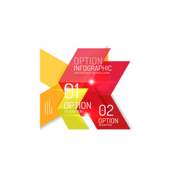 Vector geometric infographic template