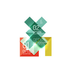 Vector geometric infographic template