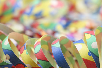 Confetti and streamers, carnival, party, background