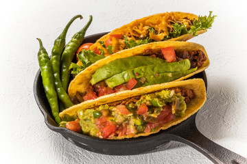 タコスセット　メキシコ料理　 Mexican food tacos