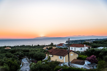 Fototapeta na wymiar Sunset In Greece
