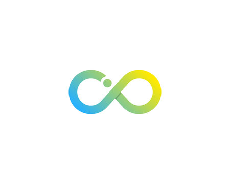 Letter I Infinity Logo Design Element