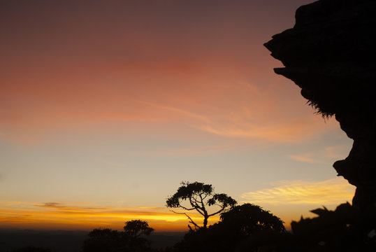 Stone silhouette at dawn