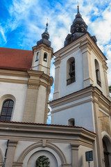Fototapeta na wymiar Catholic church in the center of Vilnius