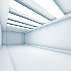 Abstract empty corridor background 3 d