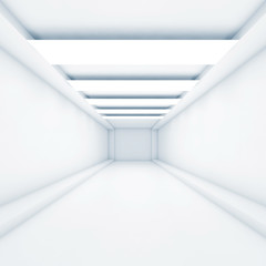 Abstract empty tunnel background 3d