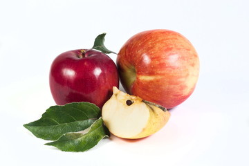 apple on white