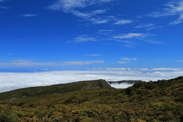 PITON MAIDO, LA REUNION, FRANCE : Mafate circus from viewpoint of piton Maido, La Reunion island, october, 2016