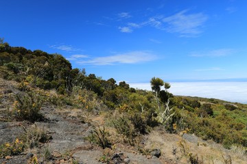PITON MAIDO, LA REUNION, FRANCE : Mafate circus from viewpoint of piton Maido, La Reunion island, october, 2016

