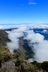 PITON MAIDO, LA REUNION, FRANCE : Mafate circus from viewpoint of piton Maido, La Reunion island, october, 2016
