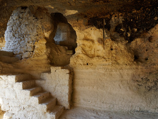 Cave in Aladzha Monastery a medieval Orthodox Christian cave monastery complex in northeastern Bulgaria near Varna and Golden Sand