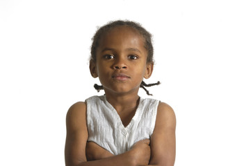 Portrait of a african young girl