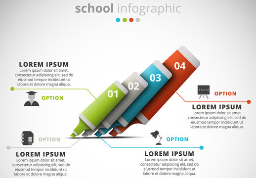 Highlighting Marker Element Infographic