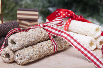  chocolate and a cookie as a delicacy and decorations