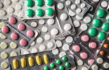 blissters of pills medicine pharmacy health background