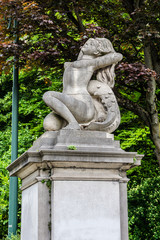 Fototapeta na wymiar Sculpture in Cinquantenaire park (1880). Brussels, Belgium.