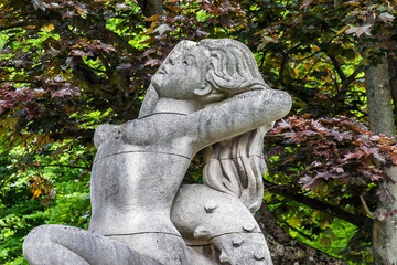 Sculpture in Cinquantenaire park (1880). Brussels, Belgium.
