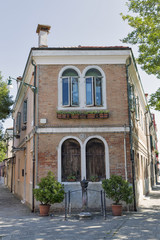 Fototapeta na wymiar Murano island old architecture. Venice, Italy