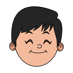 Boy cartoon icon. Kid childhood little and people theme. Isolated design. Vector illustration