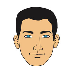 Man cartoon icon. Male avatar person people and human theme. Isolated design. Vector illustration