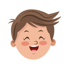 Boy cartoon icon. Kid childhood little and people theme. Isolated design. Vector illustration