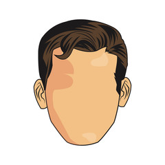 Man icon. Male avatar person people and human theme. Isolated design. Vector illustration