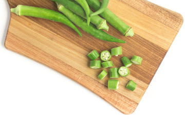Fresh Okra Sliced
