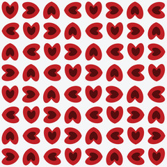 Valentine's Day big heart seamless texture red