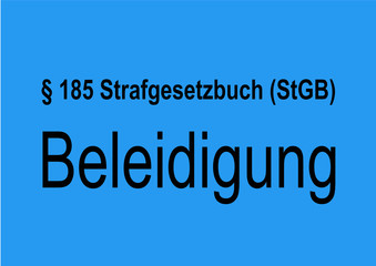 § 185 Beleidigung (StGB)