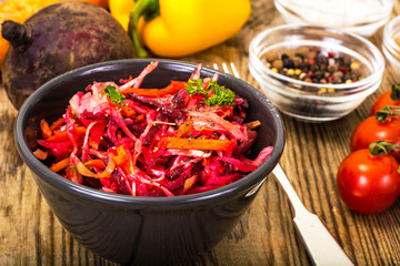 Spicy vegetable salad