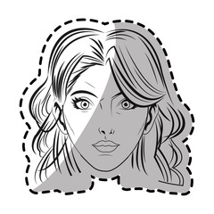 Woman cartoon icon. Girl female avatar person people and human theme. Isolated design. Vector illustration