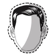Man icon. Male avatar person people and human theme. Isolated design. Vector illustration