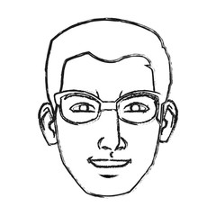 Man cartoon icon. Male avatar person people and human theme. Isolated design. Vector illustration