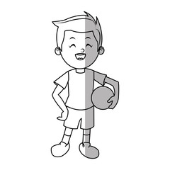 Boy cartoon icon. Kid childhood little and people theme. Isolated design. Vector illustration