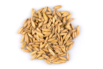 pile of organic oat grains