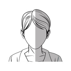 Woman cartoon icon. Girl female avatar person people and human theme. Isolated design. Vector illustration