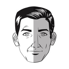 Man cartoon icon. Male avatar person people and human theme. Isolated design. Vector illustration