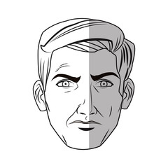 Man cartoon icon. Male avatar person people and human theme. Isolated design. Vector illustration