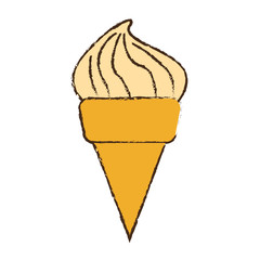 Fototapeta na wymiar ice cream icon over white background. colorful design. vector illustration