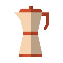 Coffee kettle icon. Drink breakfast beverage and restaurant theme. Isolated design. Vector illustration