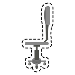 Chair icon. Seat furniture interior home and comfortable theme. Isolated design. Vector illustration