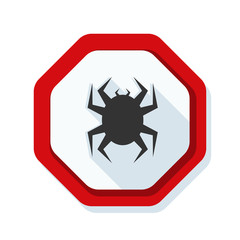 Virus hazard sign