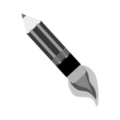 pencil with fire flames icon over white background. start-up concept. vector illustration