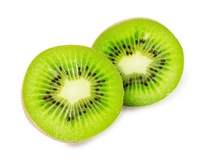 Fototapeta na wymiar slice of juicy delicious and healthy ripe kiwi