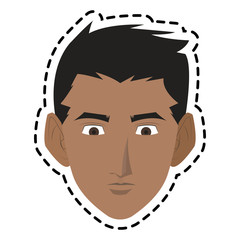 Man icon. Male avatar person people and human theme. Isolated design. Vector illustration