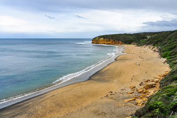 Fototapeta na wymiar Bell Beach on Great Ocean Road in Australia
