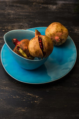 Ripe organic pomegranate